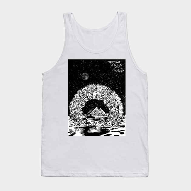 Inktober 2019 "Ancient" Tank Top by freezethecomedian